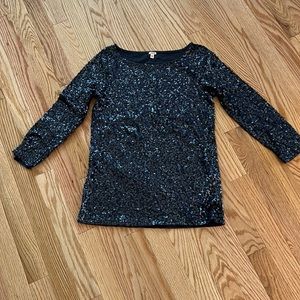 Jcrew drapey sequin tee
